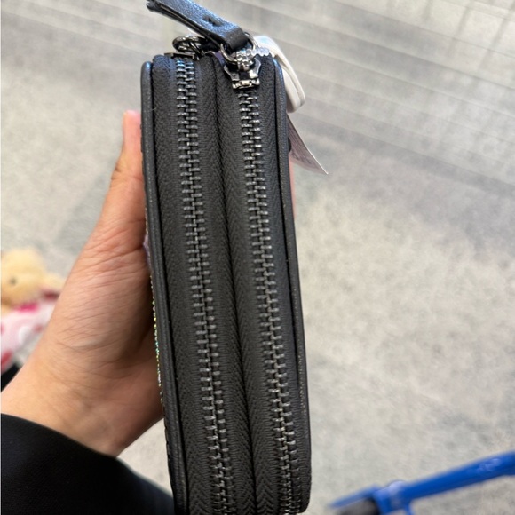 Juicy Couture Black Wallet with Rhinestone Logo - Picture 2 of 4